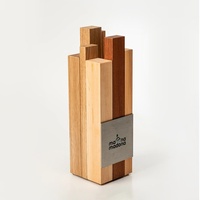 Trophée en bois emboîtable en forme de cube créatif, médaille commémorative d'honneur, prix de concours, prix personnalisé pour employés exceptionnels, Chine