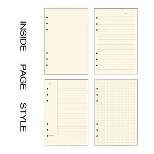 High Quality Customized A5 <b>A6</b> Size PU Leather Hardcover Gift Cover Journal Loose-Leaf Planner <b>Diary</b> Notebook - Product Image 3