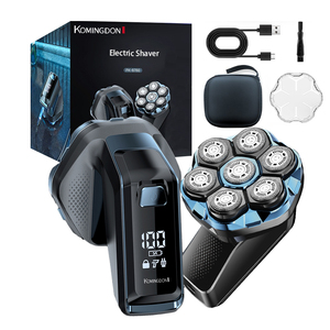 Cordless Bald <b>Head</b> Shaver for Men IPX6 Waterproof Face Body Smooth Shaver USB Rechargeable Rotary <b>Razor</b> Household Use - Product Image 1