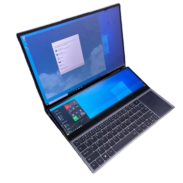 Metal Dual Screen LAPTOP Intel Core I7-9750H 16.1+14 Inch 16GB+2TB High-performance for Business