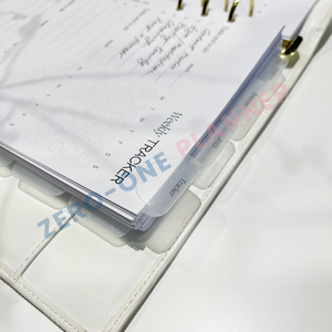 התאמה אישית a4 a5 a6 כרטיסייה מפולח כרטיסיה פלסטיק עם 6 סעיפים עבור מעטפה תקציב מזומנים planner מחברת המארגן - Product Image 2