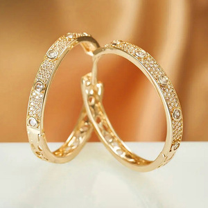 Orecchini a Cerchio Vuoto per Donne, Design Traforato Semplice, Accessori per Orecchie da Indossare Quotidianamente - Product Image 3