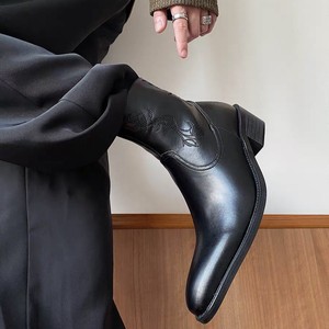 Botas de Cuero Genuino Bordadas Estilo Retro Vintage 2026 para Parejas, Botas Cortas de Tobillo Unisex a la Moda para Hombre - Product Image 3