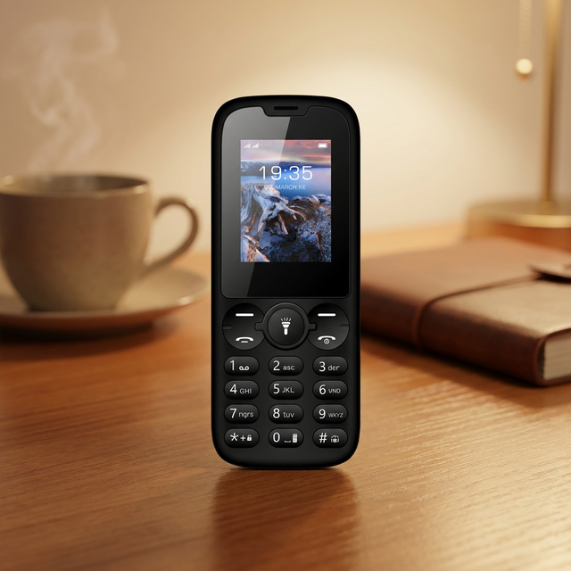 OEM Linux Dual SIM Card Spanish/German/French 1.77Inch Quad Core Bar Feature Phone with FM Radio 1000mAh for Bulk Project Orders