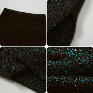 Falda recta brillante informal de moda personalizada versión Midi elegante para falda de punto de invierno para mujer - Product Image 3