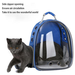 Custom <b>Large</b> Capacity Dog Cat <b>Backpack</b> Semi-space Panoramic Transparent Portable Breathable Pet Bag <b>Backpack</b> - Product Image 2
