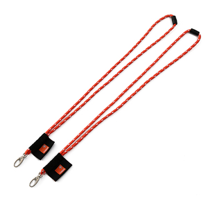 Cordon de téléphone rond personnalisé avec logo, lanière légère tissée, porte-clés, sangle de cou avec crochet pour porte-carte d'identité - Product Image 1