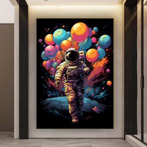 Hombre espacial planeta e-sports Hotel arte <span class=keywords><strong>de</strong></span> la pared decoración pintura sala <span class=keywords><strong>de</strong></span> estar bar <span class=keywords><strong>Internet</strong></span> café pintura <span class=keywords><strong>de</strong></span> porcelana <span class=keywords><strong>de</strong></span> cristal - Product Image 2