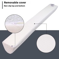 Barrière de lit en mousse personnalisée avec sangle de sécurité réglable et amovible