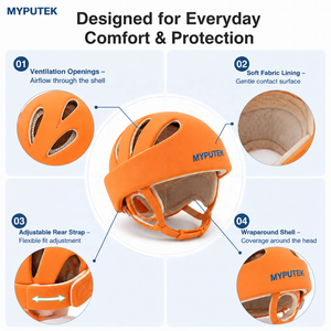 <span class=keywords><strong>Casque</strong></span> de sécurité léger pour tout-petits, protection intégrale à 360 degrés, ajustement réglable pour la marche à quatre pattes et l'apprentissage de la marche - Product Image 5