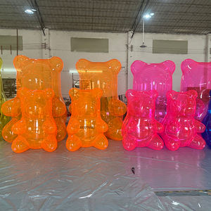Customized Giant <strong>Gummy</strong> Lovely Decoration Doll Clear PVC Teddy <strong>Inflatable</strong> Transparent <strong>Bear</strong> - Product Image 1