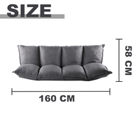 Offre Spéciale chaise de sol de luxe avec support de dos, tatami japonais, canapé-lit paresseux, chaises coréennes rembourrées confortables pour adultes