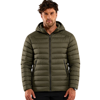 Manteaux épais à capuche pour hommes de grande taille, coupe-vent de haute qualité à logo personnalisé, manteau d'hiver, vestes bouffantes pour hommes