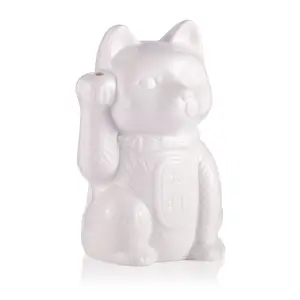 Branco Maneki Neko sorte gato cerâmica Tiki caneca copos cocktail para bar