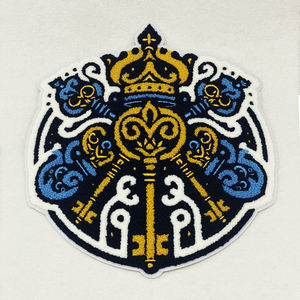 맞춤형 캔자스 시티 자수 타월 배지 열 프레스 이온 패치 자수 로고 의류를위한 셔닐 패치 - Product Image 6