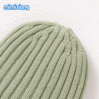 Mimixiong Gorros de Algodón Sólido Personalizados al por Mayor, Gorros de Punto para Bebé, Gorros de Regalo