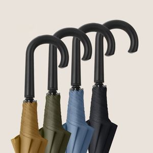 Wholesale Straight Curved Handle Business <b>Umbrella</b>, <b>Large</b> Windproof Solid Long <b>Umbrellas</b> in Stock - Product Image 3