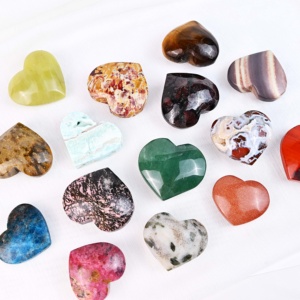 Chất lượng cao tự nhiên đánh bóng pha lê thủ công mỹ nghệ chữa bệnh đá Giấc Mơ Thạch Anh Tím Trái Tim hỗn hợp cho thiền - Product Image 2