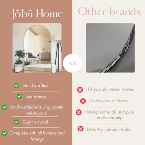 Yoko - Specchio ad Arco in Metallo Dorato - 200cm X 120cm - Product Image 3