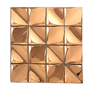3D stereo kim loại thép không gỉ khảm hiện đại hình học tường bàn gạch cho nhà bếp ktv-internet celegne Studio cho phòng khách - Product Image 3