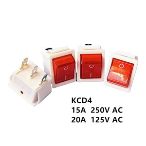 Interrupteur à bascule 15A à trois broches avec voyant lumineux pour cuisinière électrique et cuiseur à riz - Product Image 4