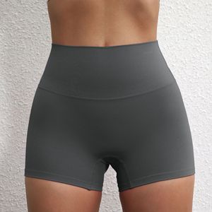 <span class=keywords><strong>Pantaloncini</strong></span> Sportivi da Yoga a Tinta Unita, Morbidi, Aderenti, Vita Alta, Traspiranti in Spandex/Nylon, a Tre Quarti, per Sicurezza e Base di Supporto - Product Image 5