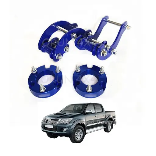 hilux vigo lift kit suspension 2 inch lift kit hilux 2005 - 2014 leaf spring double shackle aluminum spacer