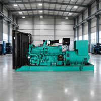 Groupe électrogène diesel à démarrage automatique pour usage domestique et de secours, 100 kW, 150 kW, 200 kW, 220 kW, à châssis ouvert, avec moteur électrique