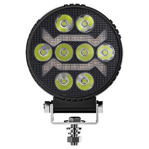 12V 4 pouces carré rond LED lumière de travail avec DRL feux de circulation diurne jaune signal lumineux pour camion moto hors route <span class=keywords><strong>4X4</strong></span> - Product Image 1