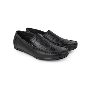 Zapatos de Vestir Casuales para Hombre Ashwin, Negros, de Cuero Genuino, Color Sólido, Flexibles, Suaves y Cómodos, con Logotipo de Cuero Importado - Product Image 5