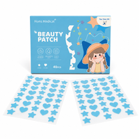 Patchs Hydrocolloïdes Étoiles Géantes pour l'Acné – Autocollants Traitement Anti-Boutons Extra-Larges – Couvre-Boutons Imperméables pour le Visage et les Joues