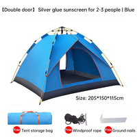 Accessoires de camping en plein air Tente de camping automatique Tente dôme pop-up Tente de camping en plein air pour voyage rapide
