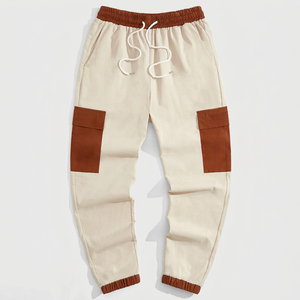 Pantalones Cargo para Hombre a la Moda, Corte Ajustado, Cómodos, Estilo Casual, Cintura Media, Rectos, de Peso Medio, Secado Rápido, 100% Algodón - Product Image 1