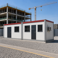 Maison préfabriquée modulaire détachable, conteneur portable pour logement de travailleurs sur chantier, dortoir en acier galvanisé de 20 pieds