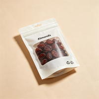 Sachet refermable personnalisé imprimé de qualité alimentaire, biodégradable, recyclable, avec fenêtre transparente, pour snacks et aliments pour animaux de compagnie