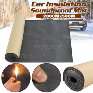 1 rollo de 200cm x 50cm, 10mm/6mm/3mm, amortiguación de sonido <span class=keywords><strong>para</strong></span> coche, camión, aislamiento de sonido <span class=keywords><strong>antiruido</strong></span>, espuma de celda cerrada de calor de algodón - Product Image 1