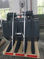 Machines de construction pelle pelle hydraulique grappin saisir manuel mécanique seau pour bloc roche pierre bûche bois bois