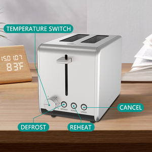 WINNING STARS ST-9325 Máquina para Hornear Automática para el Hogar, Máquina Eléctrica para Hacer Desayunos de Acero Inoxidable, Parrilla, Tostadora de Pan - Product Image 6