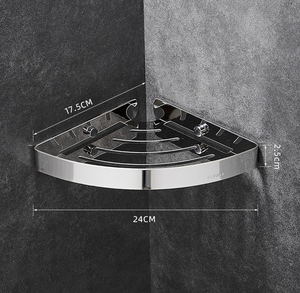 <span class=keywords><strong>Étagère</strong></span> d'<span class=keywords><strong>angle</strong></span> triangulaire en acier inoxydable pour salle de bain, panier triangulaire en acier inoxydable 304, <span class=keywords><strong>étagère</strong></span>s de <span class=keywords><strong>douche</strong></span> d'<span class=keywords><strong>angle</strong></span> - Product Image 3
