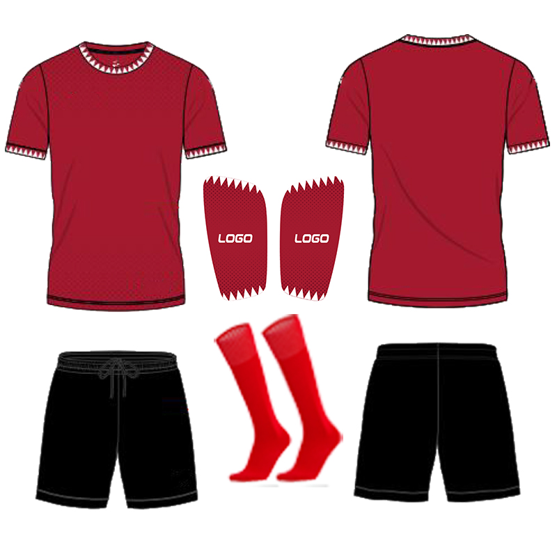 6 (jersey de fútbol + calcetines de fútbol + espinilleras)