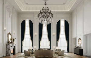 Diagramme d'effet de rendu 3D de style <span class=keywords><strong>français</strong></span> moderne et luxueux - Design d'intérieur pour salon, chambre à coucher, hôtel-résidence - Product Image 5