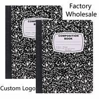 Cuadernos para Estudiantes en Venta Directa de Fábrica, Tamaño B5, Logotipo Personalizado, Lomo Reforzado Cosido, Rayado Ancho, 100 Hojas, Cuadernos de Composición