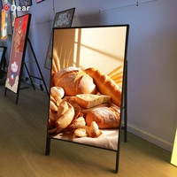 Boîte à lumière publicitaire ultra-mince personnalisée créative 60x90cm sans support, menu de restaurant, boîte à lumière LED