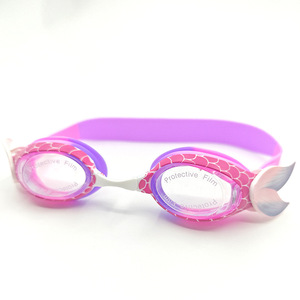 Nuevas gafas de natación para niños en stock, coloridas y elegantes, perfectas para niñas y niños, con decoraciones de aletas, planas y - Product Image 1