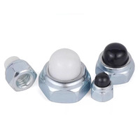 Écrous autobloquants hexagonaux à tête bombée en acier zingué DIN 986 M5-M10 avec insert en nylon