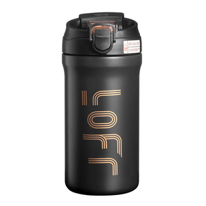 Stainless Steel Insulated Water <b>Bottle</b> 316 Double Spout Travel Tumbler Portable <b>Coffee</b> Cup With Straw - Product Image 4