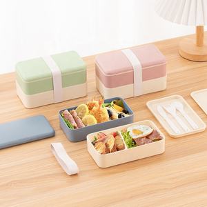 Fiambrera de plástico portátil ICEN A07, tapas calefactables separadas por microondas fáciles de limpiar para la escuela y los recién nacidos, diseño bonito - Product Image 1