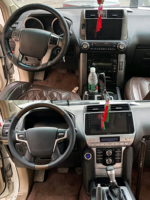 Écran tactile capacitif Android 2DIN intégré de 10,1 pouces, navigation GPS pour carte SD, système multimédia pour tableau de bord de Land Cruiser Prado