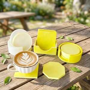 DIY Epoxy Resin Silicone Molds <strong>Kit</strong> Round Square Coaster Molds Storage Box for Gypsum Craft Home <strong>Decoration</strong> - Product Image 1
