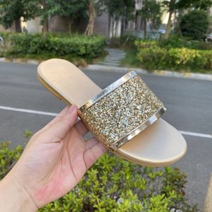 Caldo in maglia di montone foderato in PVC Sole da donna inverno Peep Toe modello solido pantofole da interno <span class=keywords><strong>con</strong></span> fiocco - Product Image 4